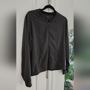 Hyba Athletic Black Zip-Up Jacket